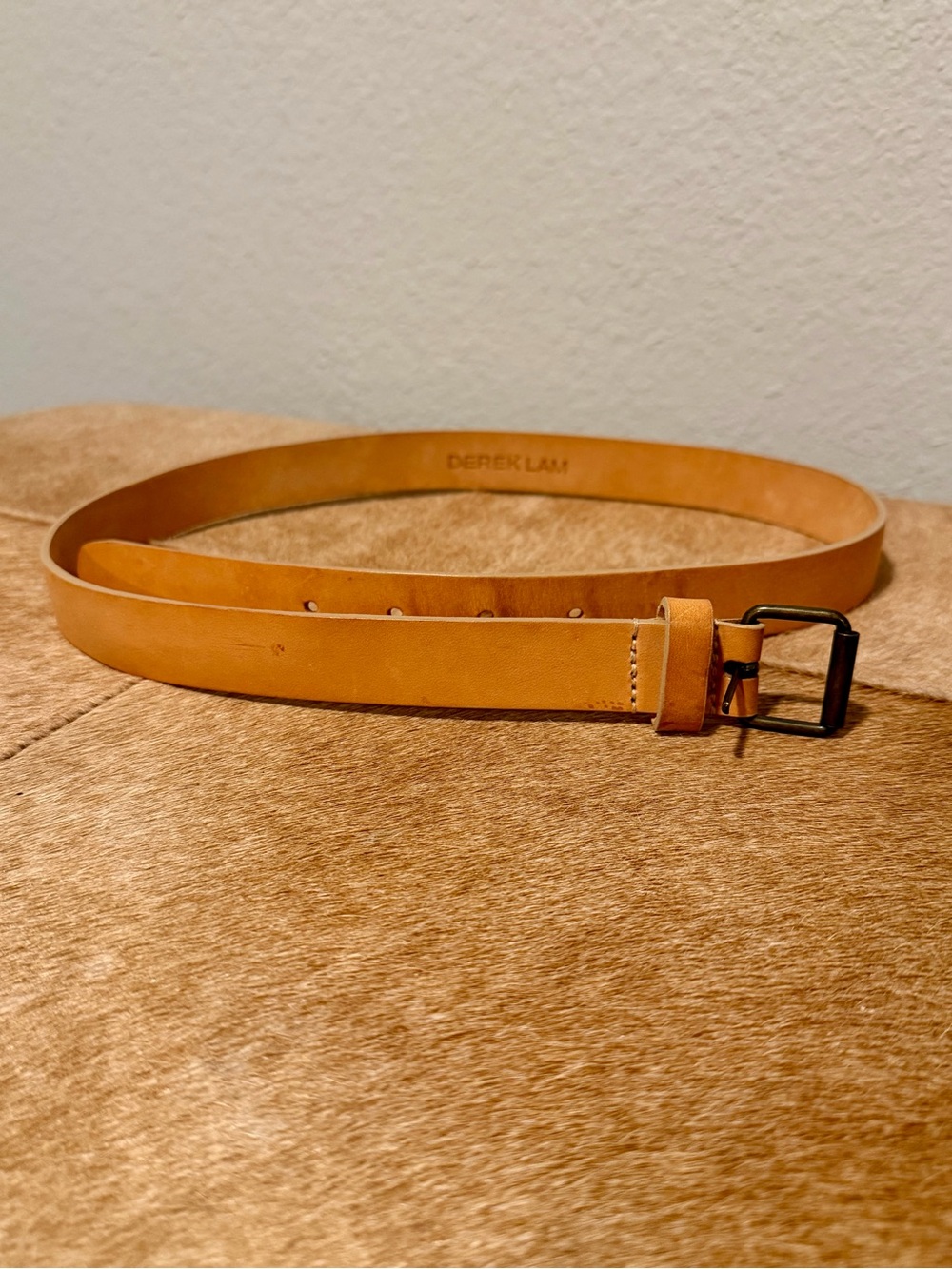 NWOT Derek Lam Nude Leather belt-SIZE SMALL-NEVER WORN